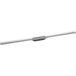 RainDrain Flex Element zewnętrzny odpływu liniowego 1200 do przycięcia, montaż odsunięty od ściany, Stal Szlachetna Szczotkowana