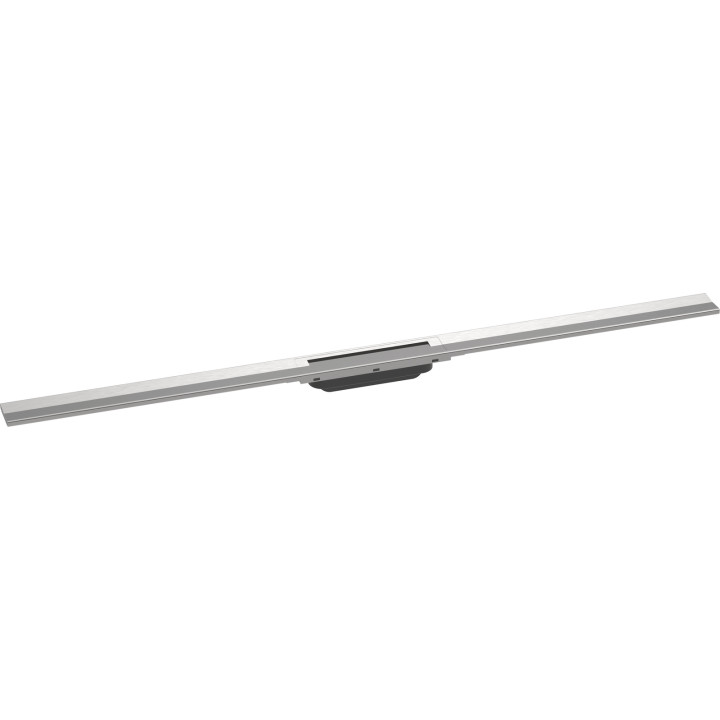 HG RainDrain Flex Element zewnętrzny odpływu liniowego 1200 z możliwością przycięcia, montaż odsunięty od ściany, Stal Szlachetn