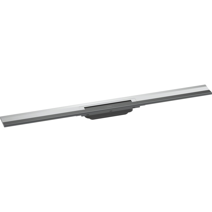 HG RainDrain Flex Element zewnętrzny odpływu liniowego 900 z możliwością przycięcia, montaż przyścienny, Chrom