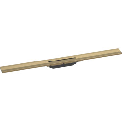 Hansgrohe RainDrain Flex Element zewnętrzny odpływu liniowego 900 do przycięcia, montaż przyścienny, Brąz Szczotkowany