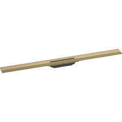 Hansgrohe RainDrain Flex Element zewnętrzny odpływu liniowego 1000 do przycięcia, montaż przyścienny, Brąz Szczotkowany