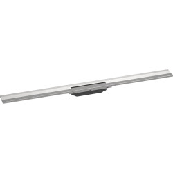 RainDrain Flex Element zewnętrzny odpływu liniowego 1000 do przycięcia, montaż przyścienny, Stal Szlachetna Szczotkowana