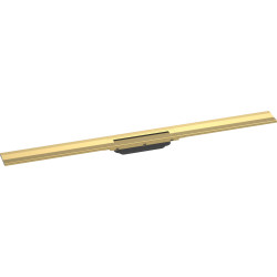 Hansgrohe RainDrain Flex Element zewnętrzny odpływu liniowego 1000 do przycięcia, montaż przyścienny, Złoty Optyczny Polerowany