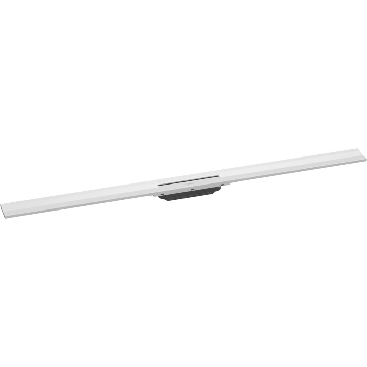 HG RainDrain Flex Element zewnętrzny odpływu liniowego 1200 z możliwością przycięcia, montaż przyścienny, Biały Matowy