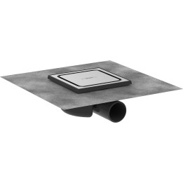 HG RainDrain Spot Kompletny odpływ punktowy 150/150, ruszt ozdobny, Stal Szlachetna Szczotkowana