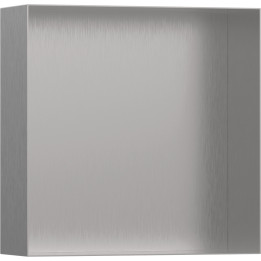 HG XtraStoris Minimalistic Wnęka ścienna bez ozdobnej ramki 300/300/100, Stal Szlachetna Szczotkowana