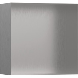 HG XtraStoris Minimalistic Wnęka ścienna bez ozdobnej ramki 300/300/140, Stal Szlachetna Szczotkowana