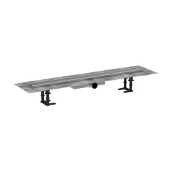Hansgrohe RainDrain Compact Kompletny odpływ liniowy 800, ruszt ozdobny, niski, Stal Szlachetna Szczotkowana
