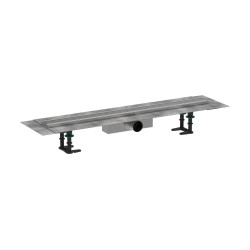 Hansgrohe RainDrain Compact Kompletny odpływ liniowy 800, ruszt ozdobny, standardowy, Stal Szlachetna Szczotkowana