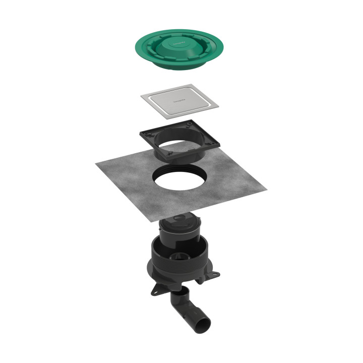 Hansgrohe RainDrain Spot Plus Kompletny odpływ punktowy 150/150 z