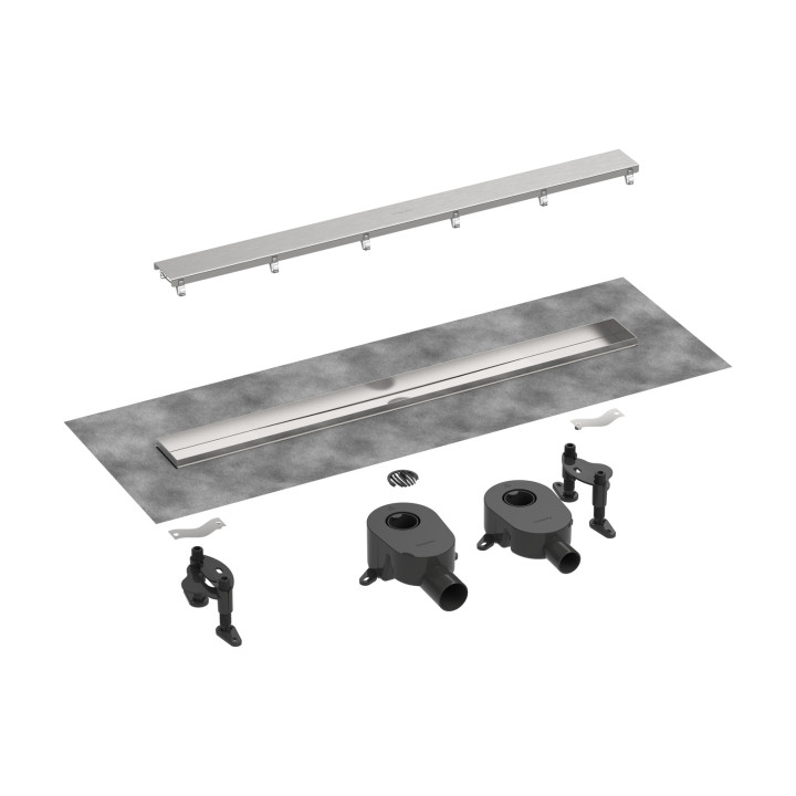 Hansgrohe RainDrain Go Kompletny odpływ liniowy 600, ruszt