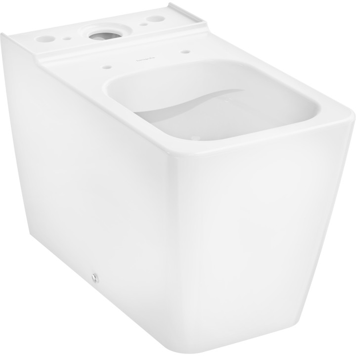 HG EluPura Q Miska kompaktowa WC 640, przyścienna, odpływ poziomy/pionowy, AquaFall Flush, Biały