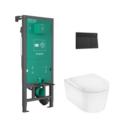 Hansgrohe EluPura S Zestaw stelaż podtynkowy iFrame z przyciskiem