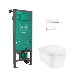 Hansgrohe EluPura S Zestaw stelaż podtynkowy iFrame z przyciskiem