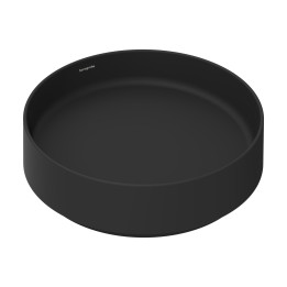 HG Xuniva Evo S Umywalka nablatowa 400/400 bez otworu na baterię, bez przelewu, Czarny Matowy
