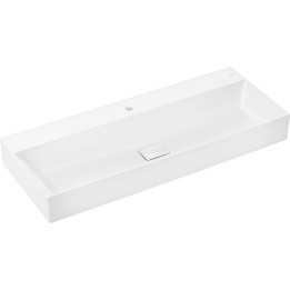 HG Xevolos E Umywalka wisząca 1200/480 z otworem na baterię, bez przelewu, SmartClean, Biały