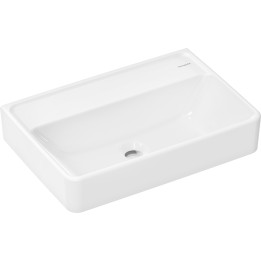 HG Xanuia Q Umywalka wisząca Compact 550/370 bez otworu na baterię, bez przelewu, SmartClean, Biały