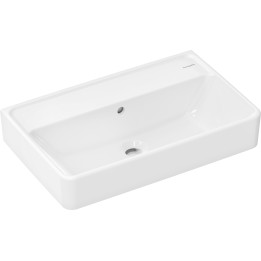 HG Xanuia Q Umywalka wisząca Compact 600/370 bez otworu na baterię, z przelewem, SmartClean, Biały
