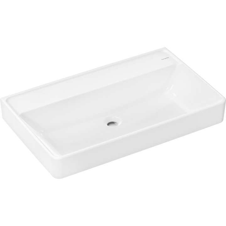 HG Xanuia Q Umywalka wisząca 800/480 bez otworu na baterię, bez przelewu, SmartClean, Biały