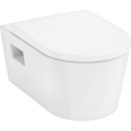 HG EluPura Original S Miska wisząca WC 540 AquaChannel Flush, SmartClean, z deską WC, SoftClose, QuickRelease, Biały