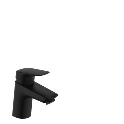 Hansgrohe Logis Jednouchwytowa bateria umywalkowa 70 z kompletem odpływowym Push-Open, Czarny Matowy
