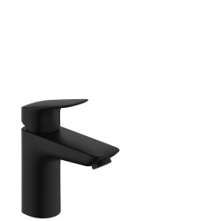 Hansgrohe Logis Jednouchwytowa bateria umywalkowa 100 z kompletem odpływowym Push-Open, Czarny Matowy