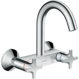Hansgrohe Logis M32 2-uchwytowa bateria kuchenna, ścienna z górną