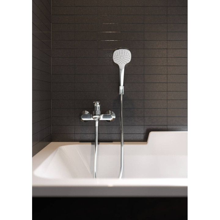 Hansgrohe Logis Jednouchwytowa bateria wannowa, natynkowa, Chrom