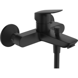 Hansgrohe Logis Jednouchwytowa bateria wannowa, natynkowa, Czarny