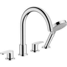Hansgrohe Vernis Blend 4-otworowa bateria na brzeg wanny, Chrom