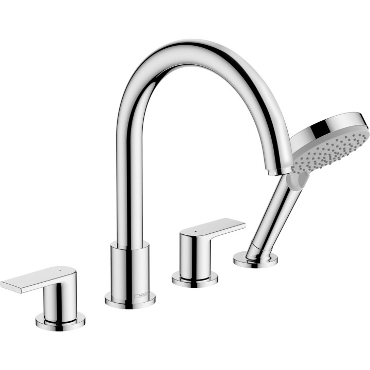 Hansgrohe Vernis Shape 4-otworowa bateria na brzeg wanny, Chrom