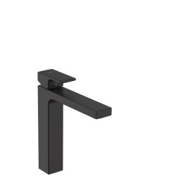 Hansgrohe Vernis Shape Jednouchwytowa bateria umywalkowa 190 z odizolowanym kanałem wody bez kompletu odpływowego, Czarny Matowy