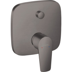 HG Talis E Jednouchwytowa bateria wannowa, podtynkowa do iBox universal, Czarny Chrom Szczotkowany
