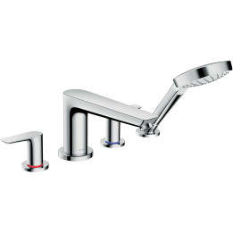 Hansgrohe Talis E 4-otworowa bateria na brzeg wanny, Chrom