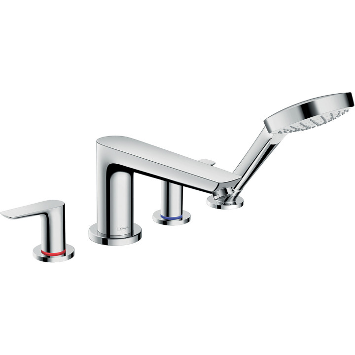 Hansgrohe Talis E 4-otworowa bateria na brzeg wanny, Chrom