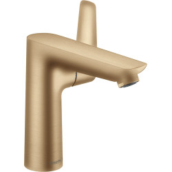 Hansgrohe Talis E Jednouchwytowa bateria umywalkowa 150 z kompletem odpływowym z cięgłem, Brąz Szczotkowany