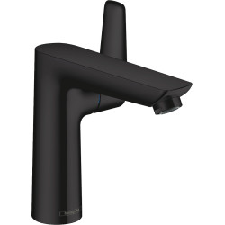 Hansgrohe Talis E Jednouchwytowa bateria umywalkowa 150 z kompletem odpływowym z cięgłem, Czarny Matowy