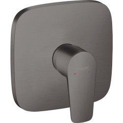 Hansgrohe Talis E Jednouchwytowa bateria prysznicowa, podtynkowa do iBox universal, Czarny Chrom Szczotkowany