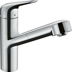 Hansgrohe Focus M42 Jednouchwytowa bateria kuchenna 150, wyciągana wylewka, 1jet, Chrom