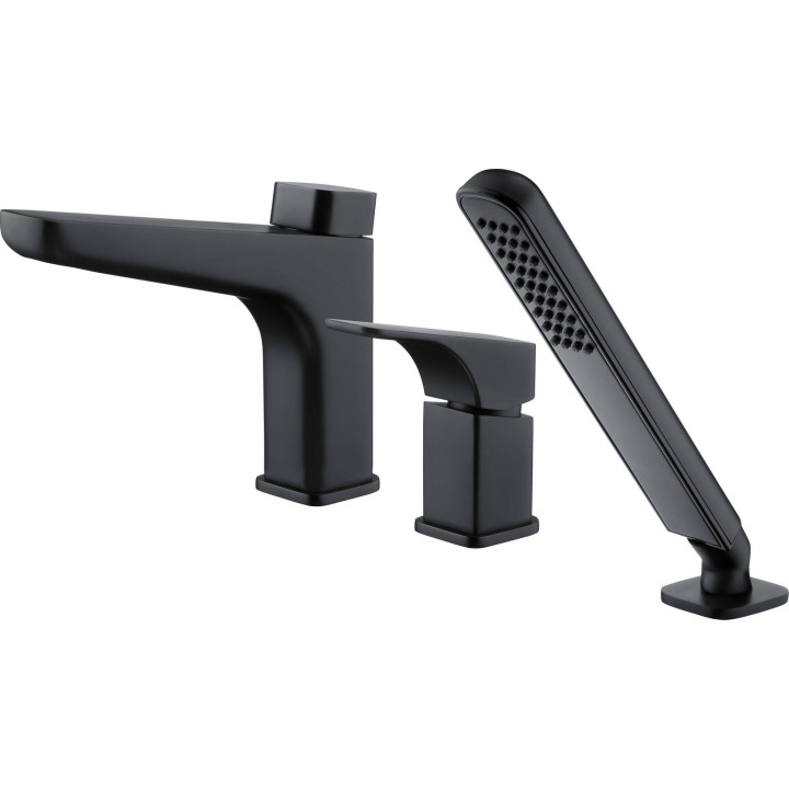 Bateria wannowa 3-OTWOROWA stała nero hiacynt BQH N13M – Deante