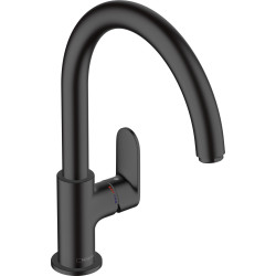 Hansgrohe Vernis Blend M35 Jednouchwytowa bateria kuchenna 210, obrotowa wylewka, Czarny Matowy
