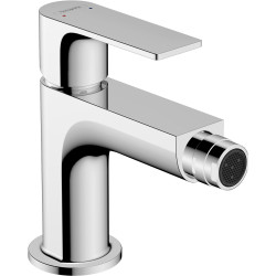 Hansgrohe Rebris E Jednouchwytowa bateria bidetowa z metalowym kompletem odpływowym z cięgłem, Chrom