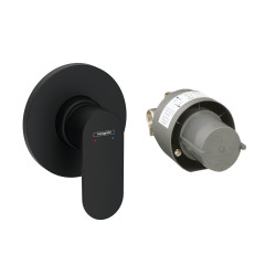 Hansgrohe Rebris S Zestaw prysznicowy, podtynkowy, Czarny Matowy