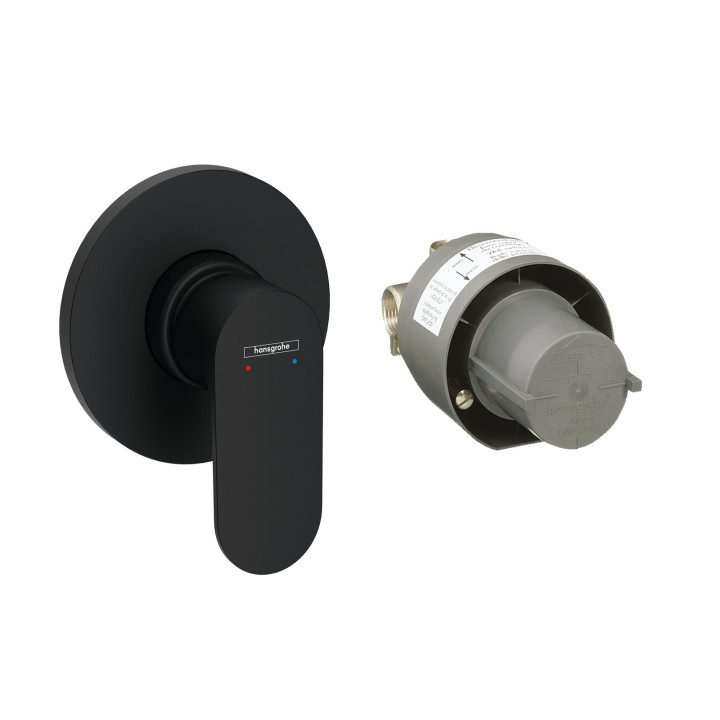 Hansgrohe Rebris S Zestaw prysznicowy, podtynkowy, Czarny Matowy