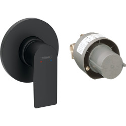 Hansgrohe Rebris E Zestaw prysznicowy, podtynkowy, Czarny Matowy
