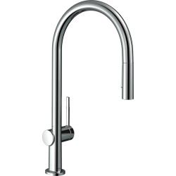 Hansgrohe Talis M54 Jednouchwytowa bateria kuchenna 210, wyciągana wylewka, 2jet, Chrom