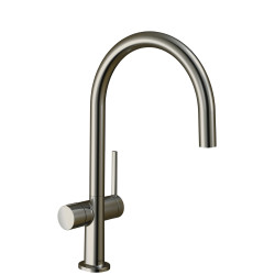 Hansgrohe Talis M54 Jednouchwytowa bateria kuchenna 220, z zaworem umożliwiającym podłączenie zmywarki, Stal Szlachetna Finish