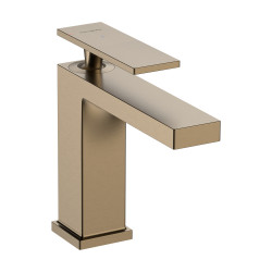 Hansgrohe Tecturis E Jednouchwytowa bateria umywalkowa 110 CoolStart z kompletem odpływowym z cięgłem, Brąz Szczotkowany