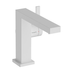 Hansgrohe Tecturis E Jednouchwytowa bateria umywalkowa 110 Fine CoolStart Ecosmart+ z kpl. odpływowym Push-Open, Biały Matowy