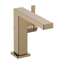 Hansgrohe Tecturis E Jednouchwytowa bateria umywalkowa 110 Fine CoolStart z kompletem odpływowym Push-Open, Brąz Szczotkowany
